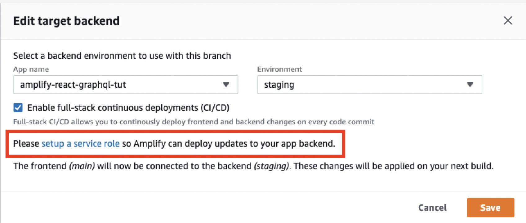 edit target backend