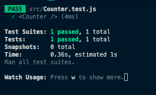 first test