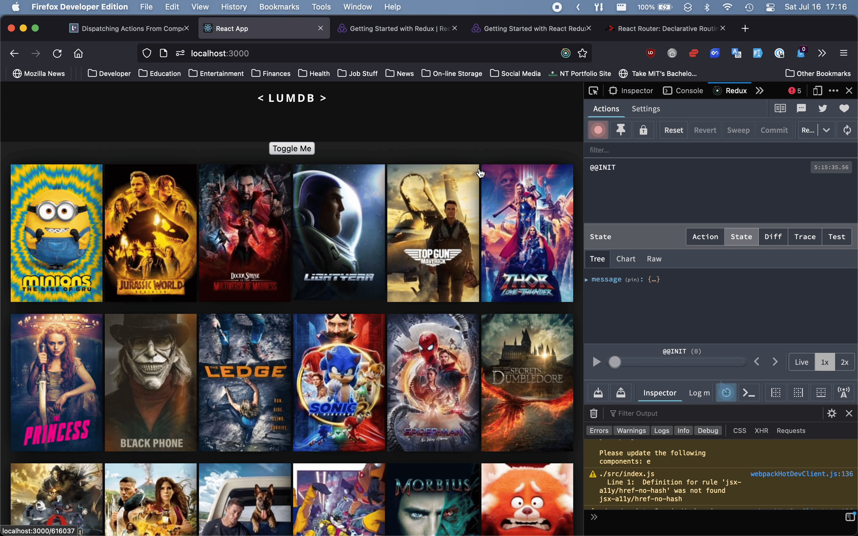 inital toggle action