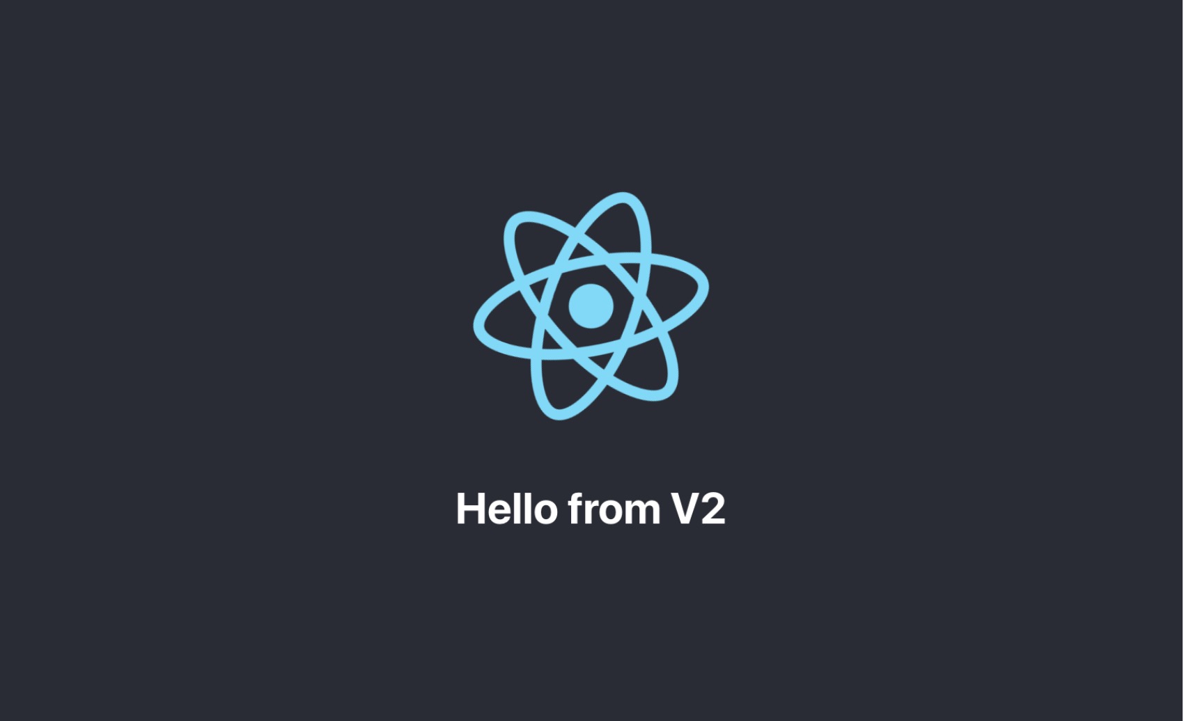 react app v2