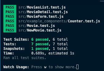 test output